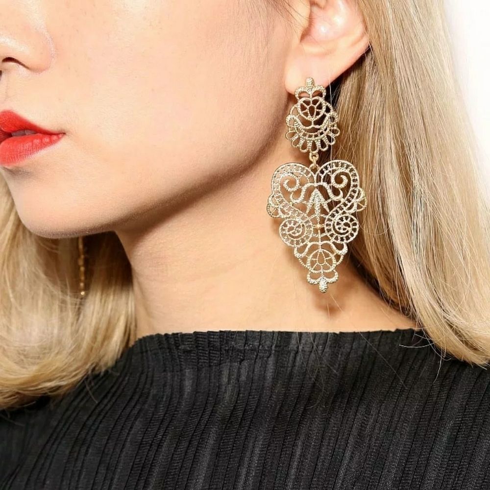 Victoria Lace Laser Cut Earrings